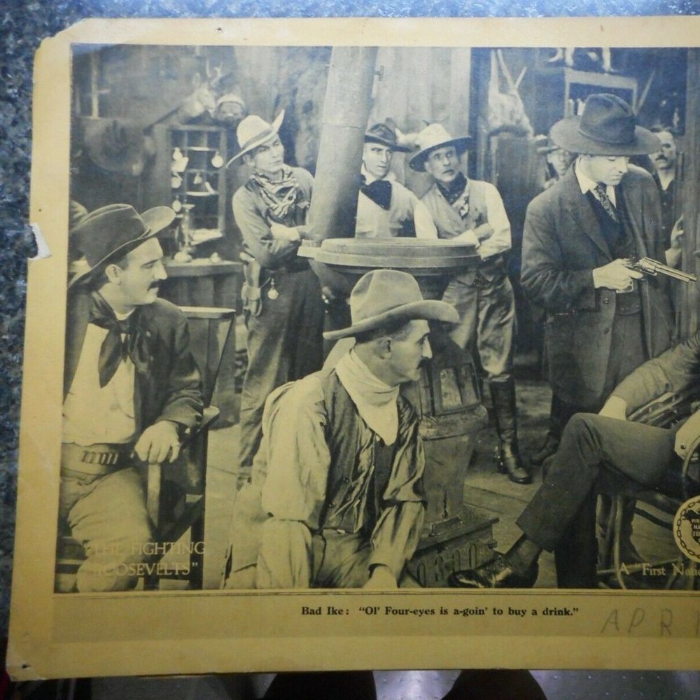 ANTIQUE HOLLYWOOD PRESIDENT ROOSEVELT MOVIE POSTER